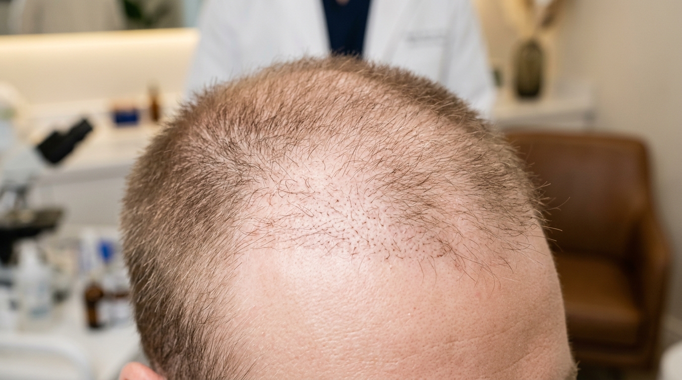 Back view of a thinning crown