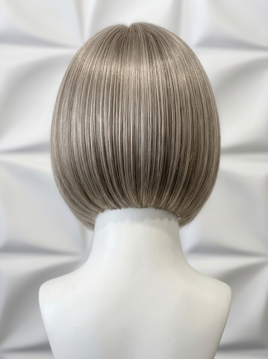 Ash blonde bob custom wig