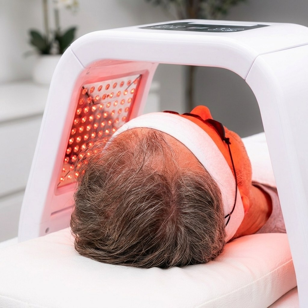Scalp health and red light therapy